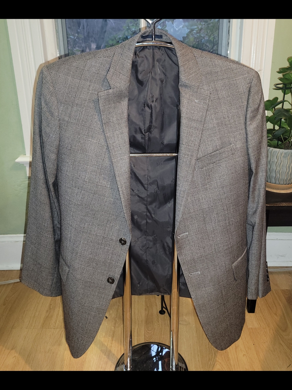 Jos. A. Bank brrr Comfort 1905 Gray Glen Plaid Sport Coat Blazer